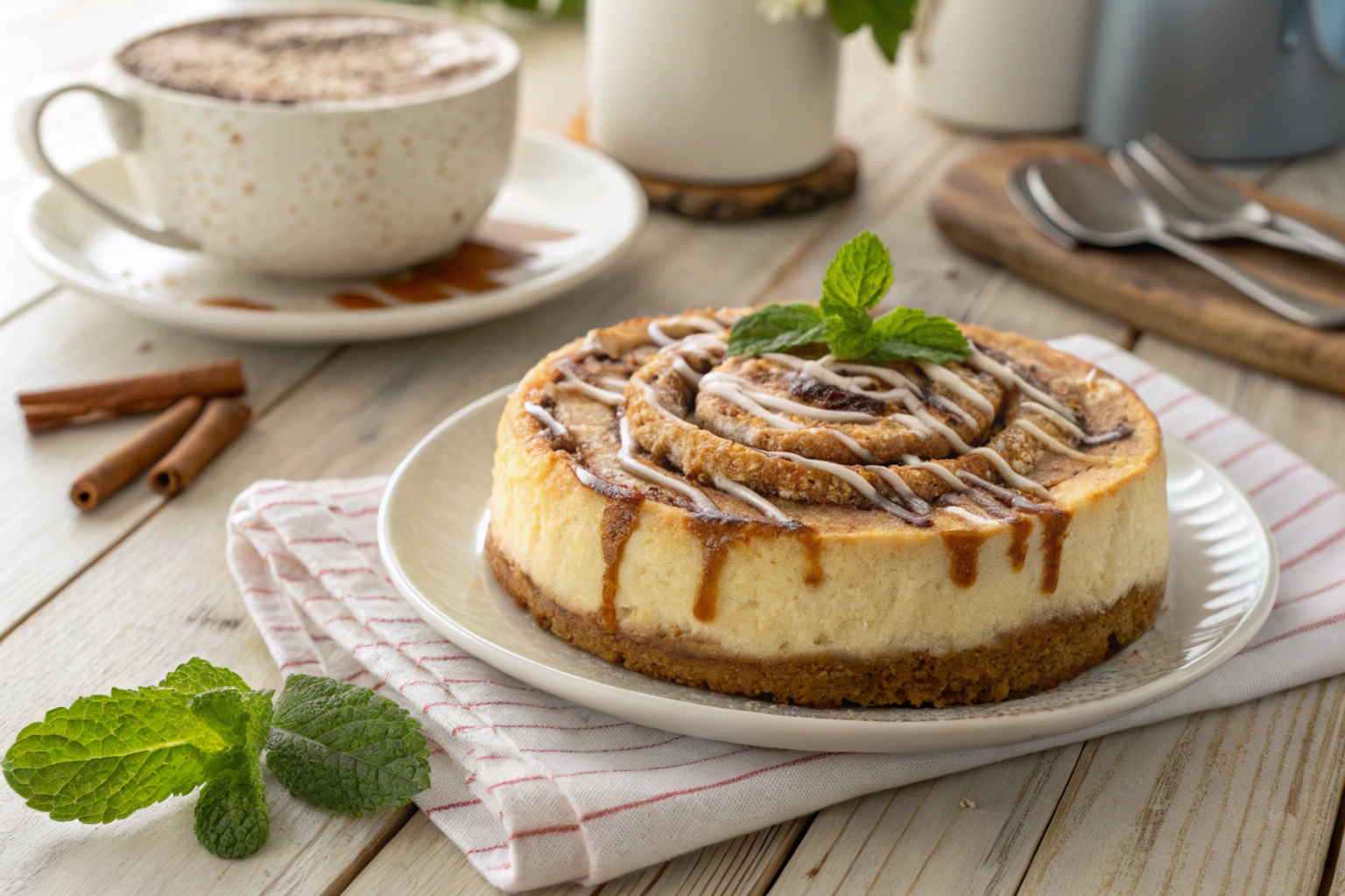 cinnamon roll cheesecake