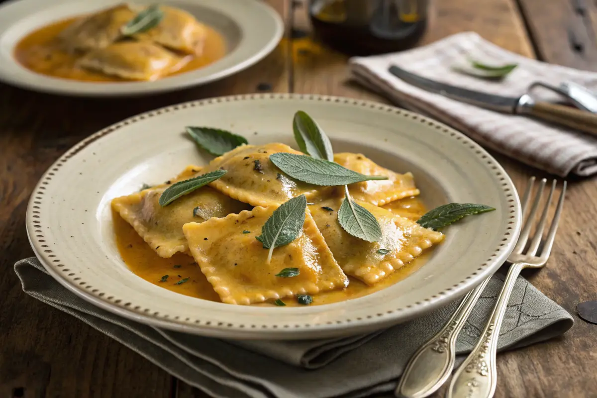 butternut squash ravioli sauce