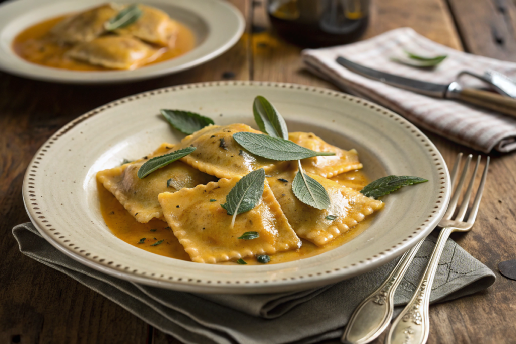 butternut squash ravioli sauce