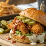 hot honey chicken sandwich