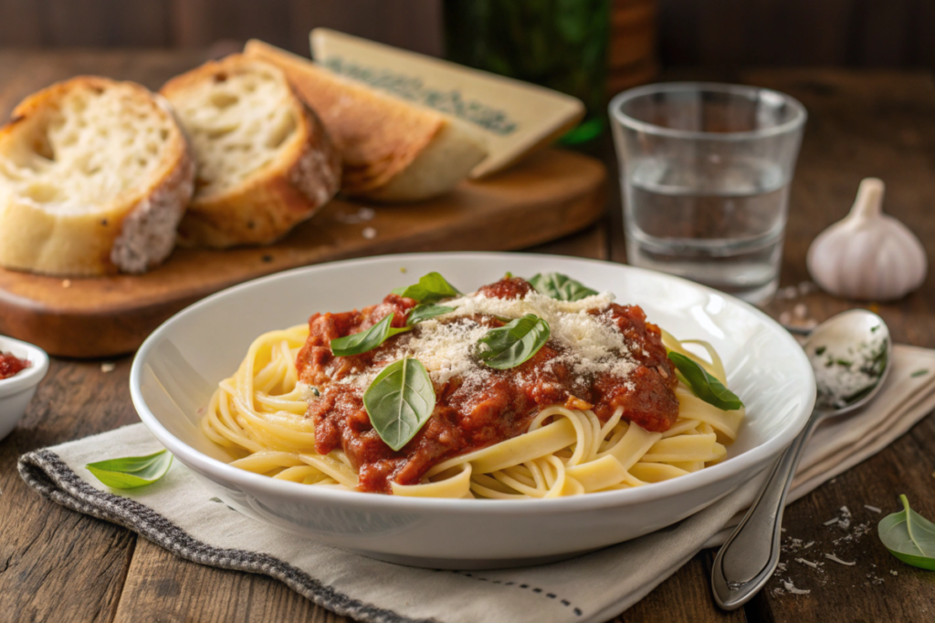 pasta with marinara sauce