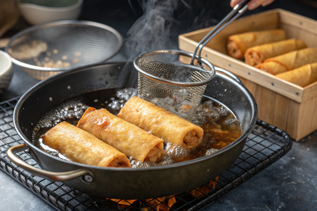 Buffalo Chicken Egg Rolls