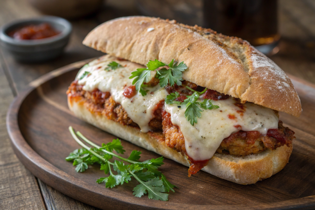 chicken parm sandwich