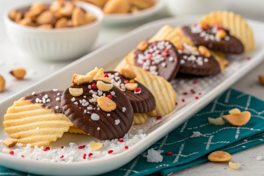 chocolate covered potato chips