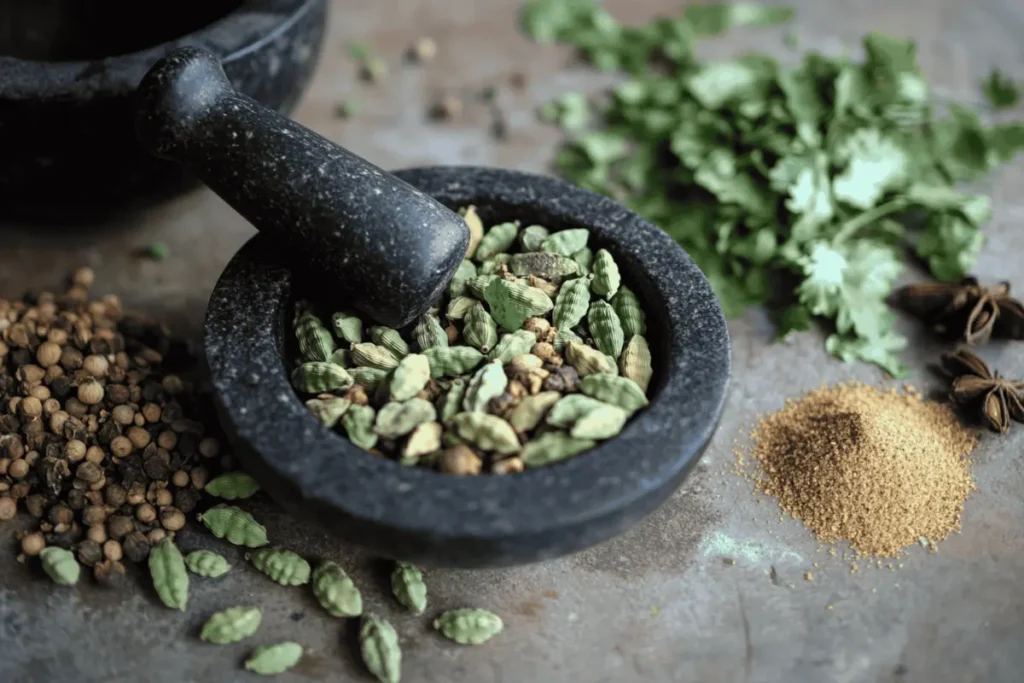 What spices pair well with cardamom