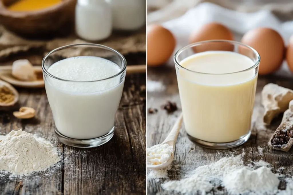 Part 6: Final Thoughts on Substituting Kefir for Buttermilk in Cake If you’ve ever wondered, "Can I substitute kefir for buttermilk in a cake?", the answer is a resounding YES! With a few simple tweaks, kefir can seamlessly replace buttermilk in cakes, muffins, and other baked goods while adding extra probiotics, moisture, and a slightly tangier taste. Key Takeaways for a Perfect Swap ✔️ 1:1 substitution works – Use the same amount of kefir as you would buttermilk. ✔️ Adjust baking soda – Reduce slightly to prevent over-leavening. ✔️ Choose the right kefir – Always opt for plain, unsweetened kefir to avoid unwanted flavors. ✔️ Mind the thickness – If kefir is too thick, thin it with a little water or milk. ✔️ Full-fat kefir = better cakes – Adds richness and moisture for a tender crumb. ✔️ Consider the tang – If kefir’s tartness is too strong, balance it with a little extra sugar or vanilla. When to Use Kefir Instead of Buttermilk 👍 Best cakes for kefir substitution: Chocolate cake Red velvet cake Lemon cake Spiced cakes (gingerbread, cinnamon, carrot cake) Muffins & quick breads 👎 Not ideal for: Recipes where buttermilk’s mild flavor is crucial (delicate vanilla cakes) Vegan recipes (since kefir is a dairy product) Final Verdict: Is Kefir a Good Buttermilk Substitute? ✅ YES! Not only does kefir offer similar acidity and moisture, but it also provides gut-friendly probiotics and a unique depth of flavor. If you’re willing to embrace a slightly tangier cake and make small baking adjustments, you’ll love using kefir as a buttermilk substitute!