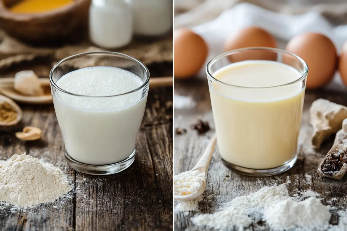 Part 6: Final Thoughts on Substituting Kefir for Buttermilk in Cake If you’ve ever wondered, "Can I substitute kefir for buttermilk in a cake?", the answer is a resounding YES! With a few simple tweaks, kefir can seamlessly replace buttermilk in cakes, muffins, and other baked goods while adding extra probiotics, moisture, and a slightly tangier taste. Key Takeaways for a Perfect Swap ✔️ 1:1 substitution works – Use the same amount of kefir as you would buttermilk. ✔️ Adjust baking soda – Reduce slightly to prevent over-leavening. ✔️ Choose the right kefir – Always opt for plain, unsweetened kefir to avoid unwanted flavors. ✔️ Mind the thickness – If kefir is too thick, thin it with a little water or milk. ✔️ Full-fat kefir = better cakes – Adds richness and moisture for a tender crumb. ✔️ Consider the tang – If kefir’s tartness is too strong, balance it with a little extra sugar or vanilla. When to Use Kefir Instead of Buttermilk 👍 Best cakes for kefir substitution: Chocolate cake Red velvet cake Lemon cake Spiced cakes (gingerbread, cinnamon, carrot cake) Muffins & quick breads 👎 Not ideal for: Recipes where buttermilk’s mild flavor is crucial (delicate vanilla cakes) Vegan recipes (since kefir is a dairy product) Final Verdict: Is Kefir a Good Buttermilk Substitute? ✅ YES! Not only does kefir offer similar acidity and moisture, but it also provides gut-friendly probiotics and a unique depth of flavor. If you’re willing to embrace a slightly tangier cake and make small baking adjustments, you’ll love using kefir as a buttermilk substitute!