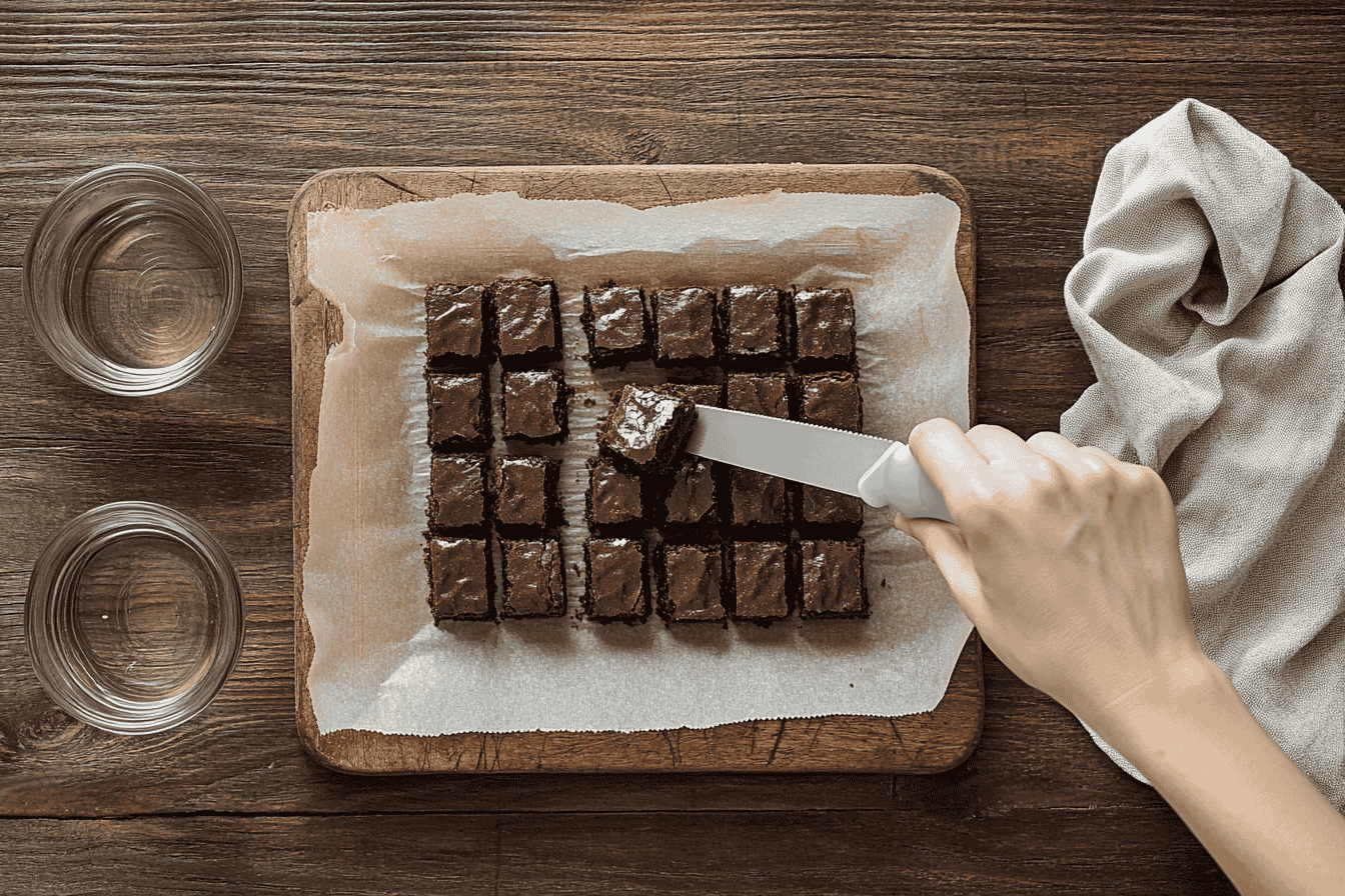 How to cut brownies into bites