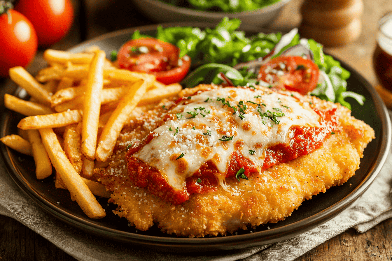 difference between chicken parmigiana and chicken parmesan