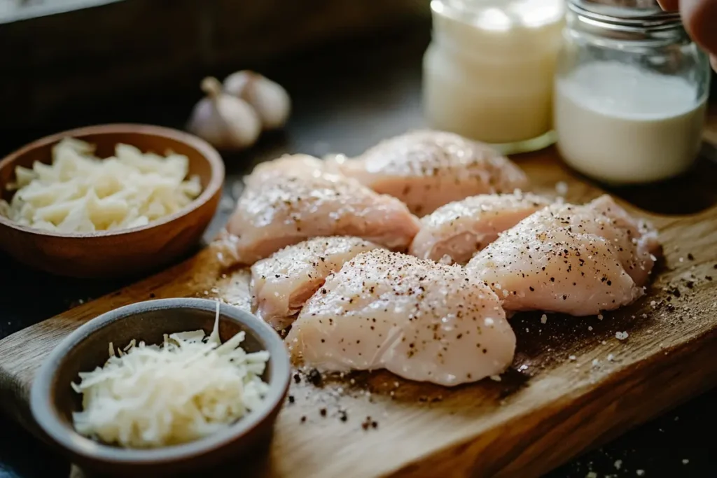 How many carbs are in garlic parmesan chicken