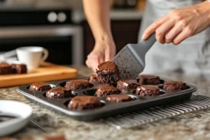 get brownie bites out of a pan