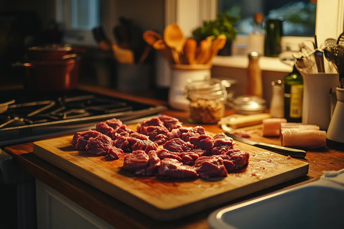Are beef tips the same as stew meat