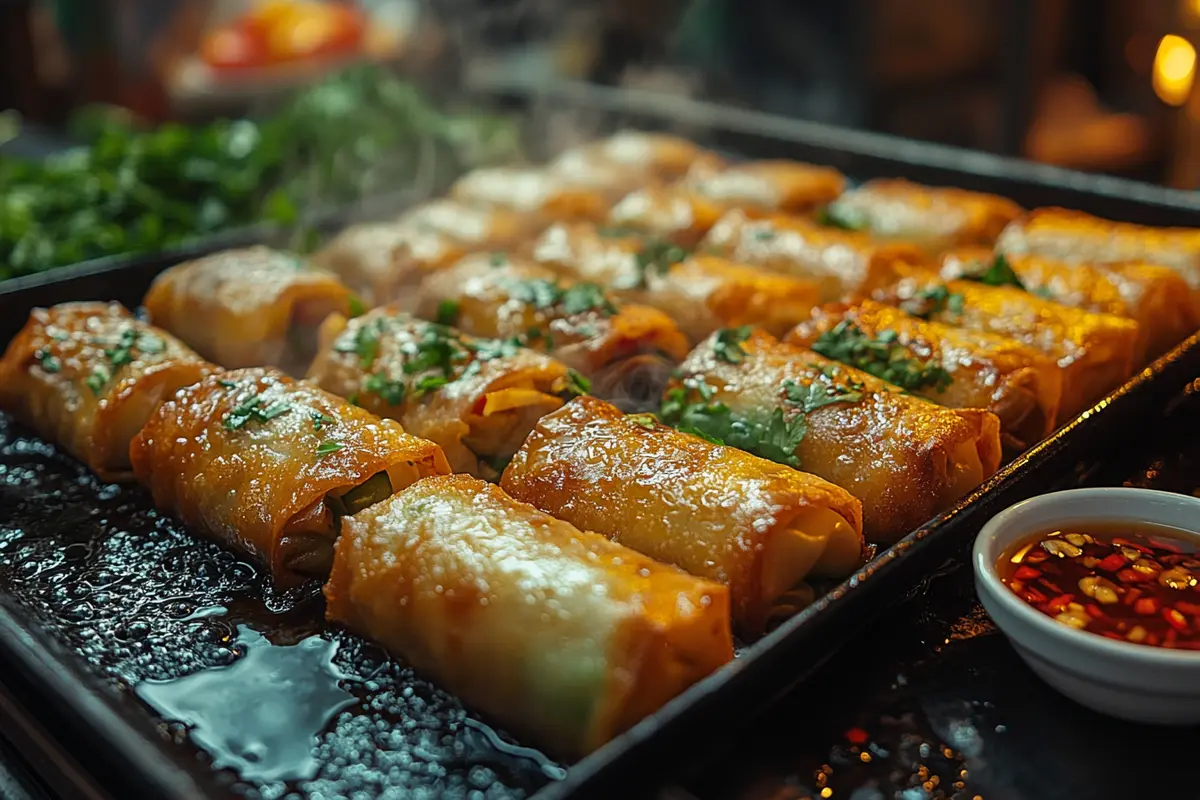 What is the difference between an egg roll and a vegetable roll
