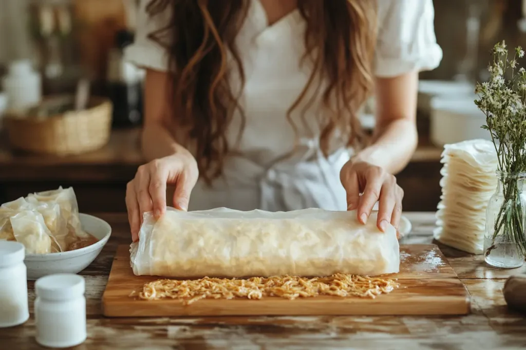 What is egg roll filling made of