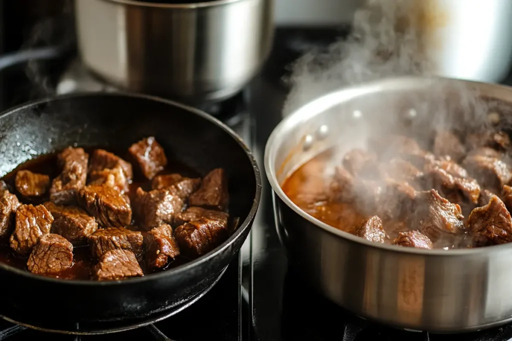 Are beef tips the same as stew meat