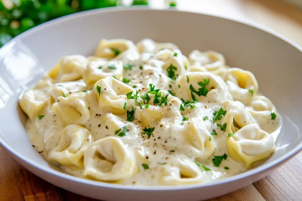 Does tortellini go with Alfredo sauce