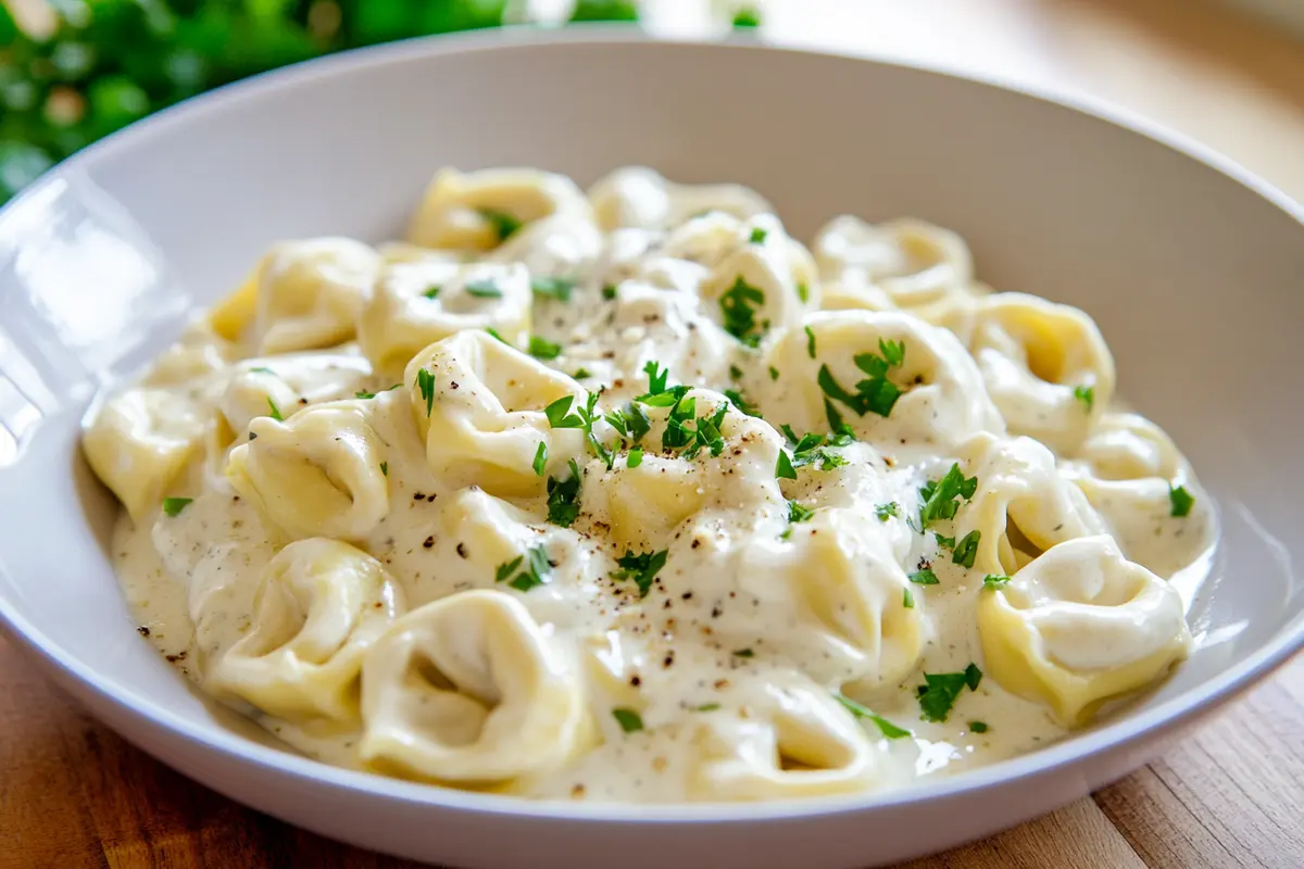 Does tortellini go with Alfredo sauce