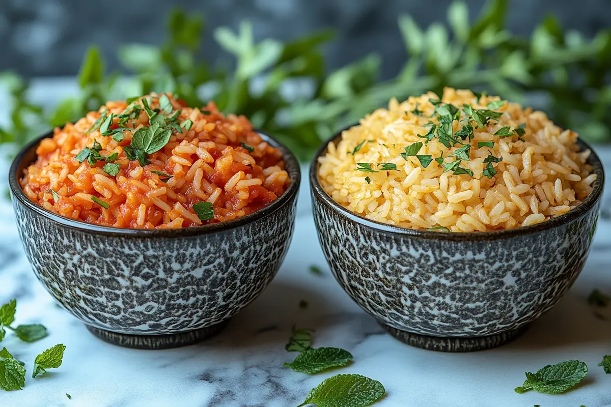 difference between Mexican rice and Spanish rice